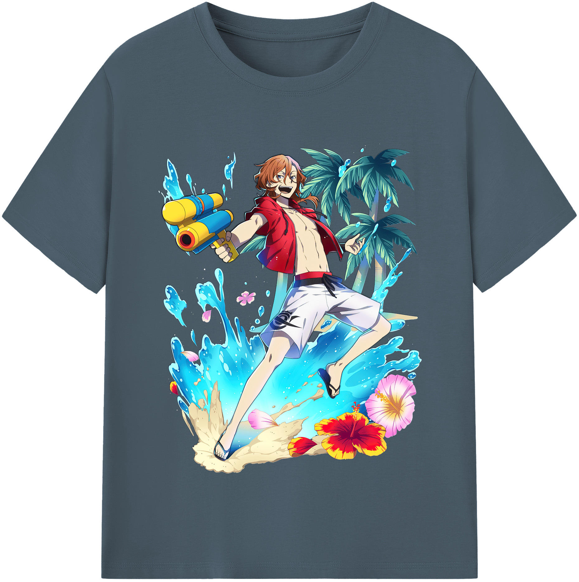 （画像用） 文豪ストレイドッグス Bungo Stray Dogs 綿100％半袖Tシャツ（フロントプリント）